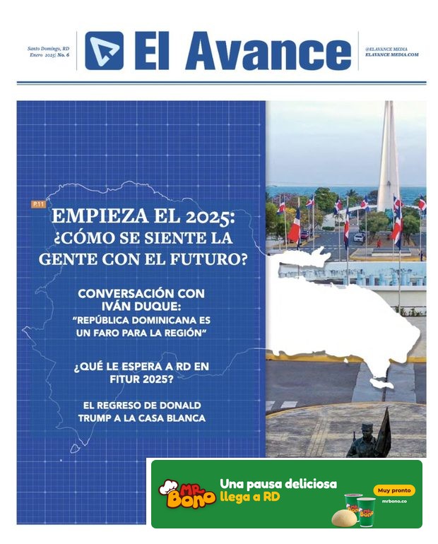 Portada de El Avance con un banner publicitario